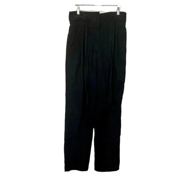 Wilfred Pants - Wilfred Free Aritizia Black High Rise Paper Bag Pants with Tie Size 10